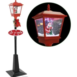 FinePRICE Jouluinen katuvalaisin joulupukilla, 180cm, LED Discount