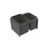 IMA Jätelajittelujärjestelmä Cube Compact M50 1x10L + 1x19L tummanharmaa Outlet