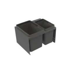 IMA Jätelajittelujärjestelmä Cube Compact M50 1x10L + 1x19L tummanharmaa Outlet