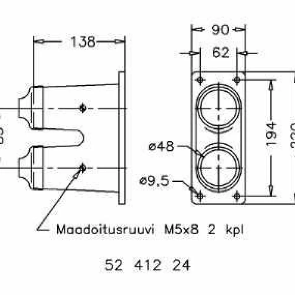 Selcast Kaapelipääte LAK II/2X48 Hot