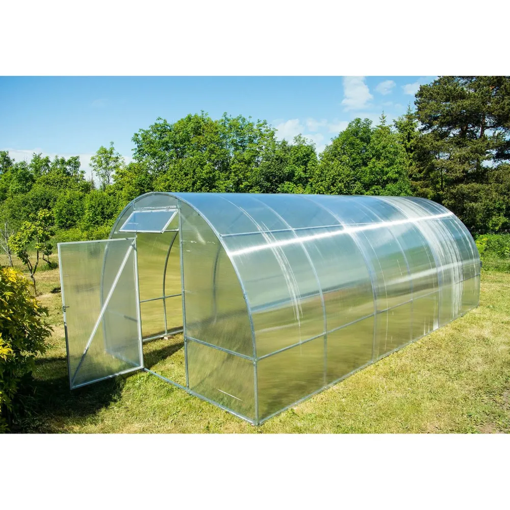 Kaarikasvihuone Easy-Up 18 m² 3x6 m kennolevyllä - AB Polar Outlet