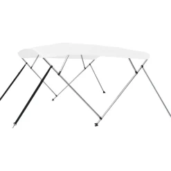 4-kaarinen bimini-kate valkoinen 243x210x117 cm - FinePRICE Clearance