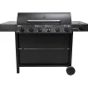 Kaasugrilli Barbeque 10141, 6 poltinta, sivukeitin, musta - Dose Online
