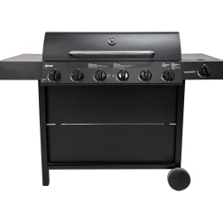 Kaasugrilli Barbeque 10141, 6 poltinta, sivukeitin, musta - Dose Online
