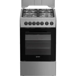 Indesit Kaasuliesi sähköuunilla I5G5PMX, 50cm, ruostumaton teräs Discount