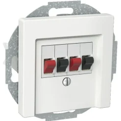 Kaiutinpistorasia 2-osainen stereo valkoinen Exxact - Schneider Electric Discount