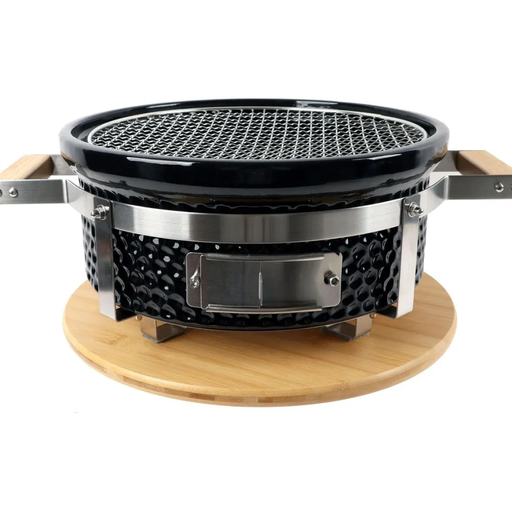 Kamado-grilli Kamado Korea/Hibachi BBQ, Ø28 cm, pöytämalli, musta - Easy Cooking Outlet