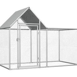 Kanahäkki, 2x1x1,5m, galvanoitu teräs - FinePRICE Best