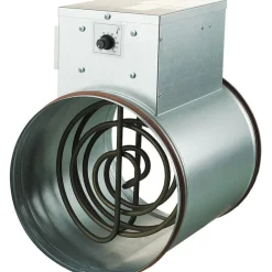 Airsec Kanavalämmitin NK 160-1.2-1 U, 160 mm/1.2 kW, integroitu termostaatti Discount