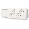 Ensto Kanavapistorasia Educt, 4S/16A/IP20, valkoinen New
