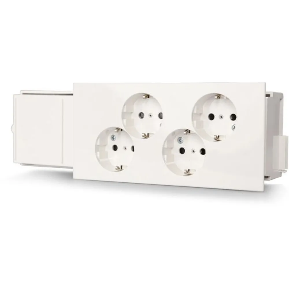 Ensto Kanavapistorasia Educt, 4S/16A/IP20, valkoinen New