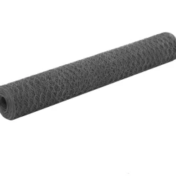 Kanaverkko teräs PVC pinnoitteella silmäkoko 36mm 25x1m harmaa - FinePRICE Sale