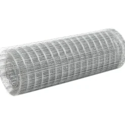 FinePRICE Kanaverkko 19x19mm galvanoitu teräs 10x0.5m hopea Clearance