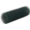 FinePRICE Kanaverkko 12x12mm galvanoitu teräs 10x0.5m vihreä Best