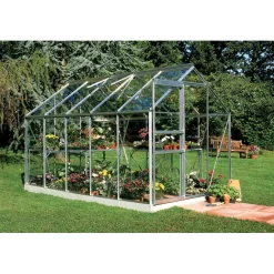 Kasvihuone Popular 106 6,2 m² lasi/alumiini - Halls Discount