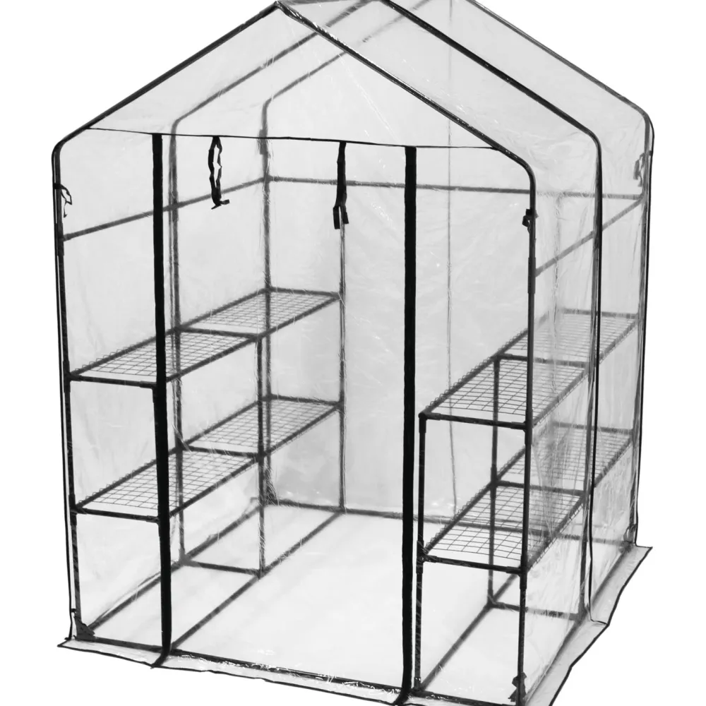 Hortus Kasvihuone XL 143x143x195cm muovi Best