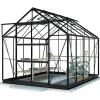 Lykke Kasvihuone Glass 8,2m² musta Clearance