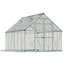 Palram-Canopia Kasvihuone Balance Hybrid 8,9 m² 8x12 ft hopea New