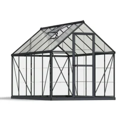 Palram-Canopia Kasvihuone Hybrid 5,7 m² 6x10 ft harmaa Clearance
