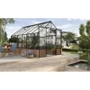 Kasvihuone Cassandra 9.9m² alumiinirunko lasi musta - Vitavia Hot