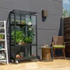 Vitavia Kasvihuone Urban 350, 0.35m², lasi, musta, pyörillä Clearance