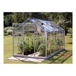 Kasvihuone Venus 7.5m² lasi alumiinirunko harmaa - Vitavia Sale