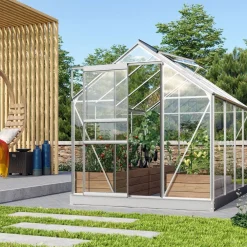 Kasvihuone Venus 5000, 5m², lasi, alumiini, sokkelilla - Vitavia Discount