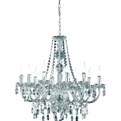 Trio Kattokruunu Luster 10-osainen Ø76 cm kromi Discount