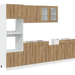 Keittiön kalustesarja, 7-osainen, tekninen puu, eri värejä (05212) - FinePRICE Sale