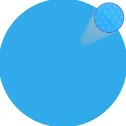 Kelluva pyöreä pe uima-altaan suoja 455 cm sininen - FinePRICE Outlet