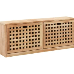 FinePRICE Kenkäkaappi penkki 94x20x38 cm pähkinäpuu Online