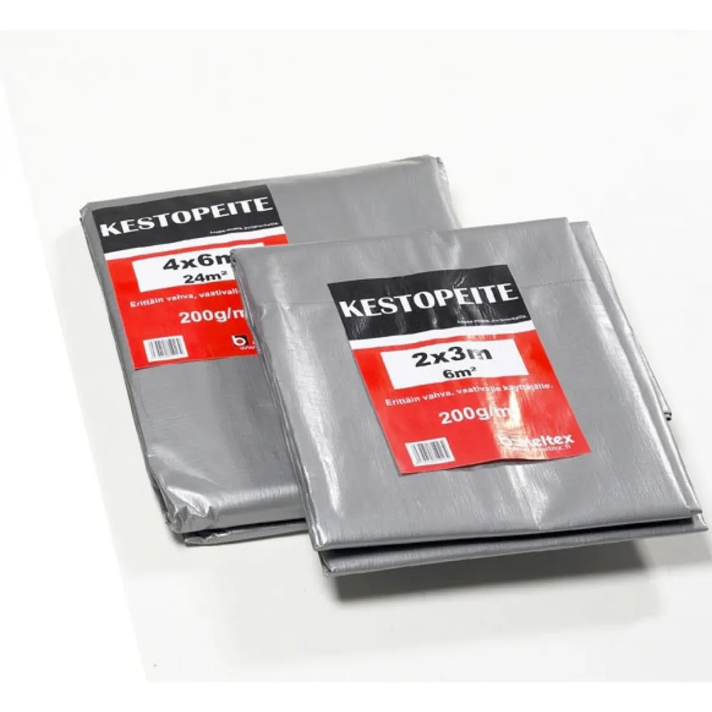 Kestopeite musta/harmaa 5x7 m (35 m²) 200 g/m² - Meltex Outlet