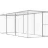 Kissahäkki 4,5x1,5x1,5 m galvanoitu teräs - FinePRICE Outlet