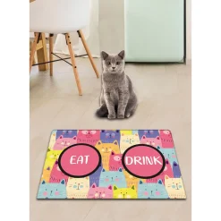 Linento Kissan ruokailualusta Cat's Multi, monivärinen New