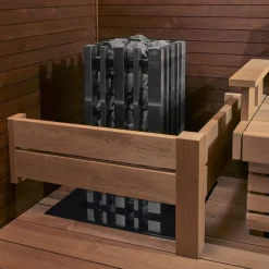 Kiukaan suojakaide Relax L-malli alalauteelle - Sun Sauna Discount
