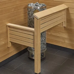 Sun Sauna Kiukaan suojakaide/jalkatuki Classic L-malli Outlet