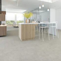 DomusFlooring Kivikomposiittivinyylilaatta Louhen rantakallio, integroitu askeläänieriste Best