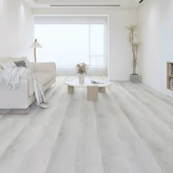 Kivikomposiittivinyylilankku Ilmattaren usvatammi, integroitu askeläänieriste - DomusFlooring Discount