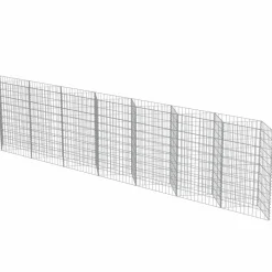 Kivikoriseinä galvanoitu teräs 450x30x100cm - FinePRICE New