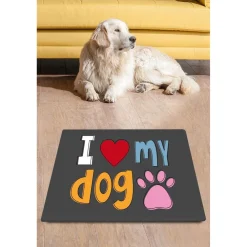 Linento Koiran ruokailualusta I Low My Dog, monivärinen Sale