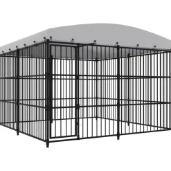 Koiratarha katoksella, 300x300x210cm - FinePRICE Best