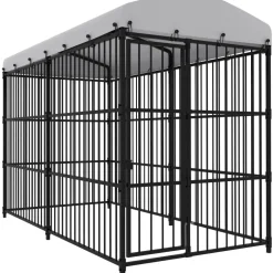 Koiratarha katoksella, 300x150x210cm - FinePRICE Hot