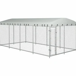 Koiratarha katoksella, 8x4x2m - FinePRICE Discount