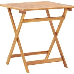 FinePRICE Kokoontaitettava puutarhapöytä 70x70x75 cm akaasiapuu Outlet