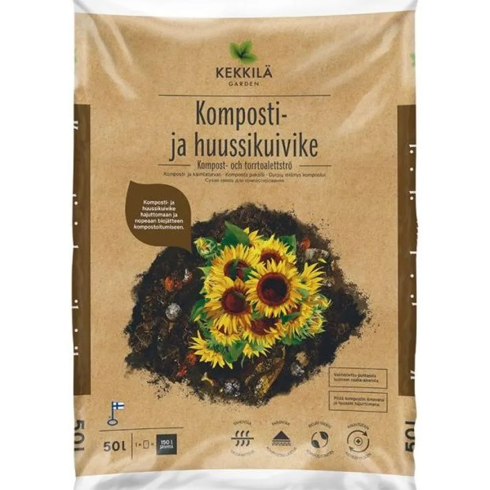 Komposti- ja huussikuivike , 50l - Kekkilä Hot