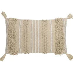 Koristetyyny tupsuilla Chevery, 60x35cm, kerma/beige - Eglo Living Hot