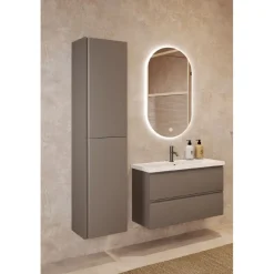Korkea kaappi kahdella ovella Luna L19, 350x350x1600 mm, eri värejä - Hietakari Discount
