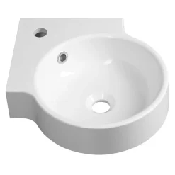 Kulma-allas Kaori 380x380 mm, valkoinen - Interia Best