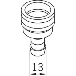 Oras Kuulapikaliitin 224332 Ø 13 mm kromi Hot