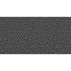 Rebel Walls Kuvatapetti Brick Wall Black, tiiliseinä, non-woven, mittatilaus Discount